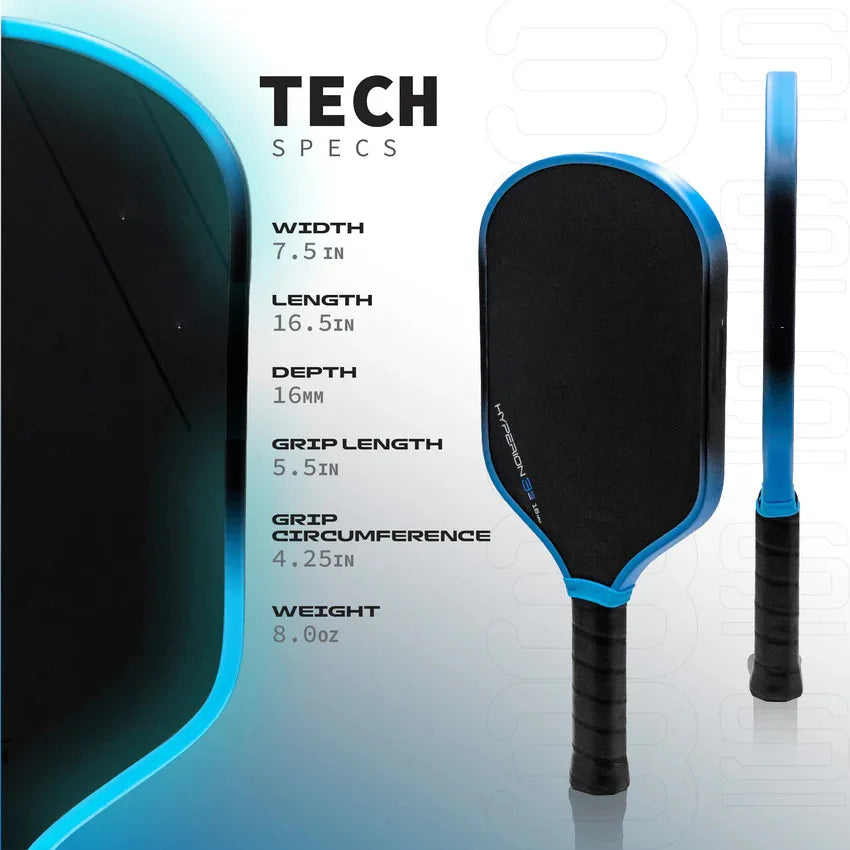 Perseus 3S EVA Foam Fill 16mm Thickness GEN3 Core Thermoformed T700 Carbon Fiber Rackets Pickleball Paddle