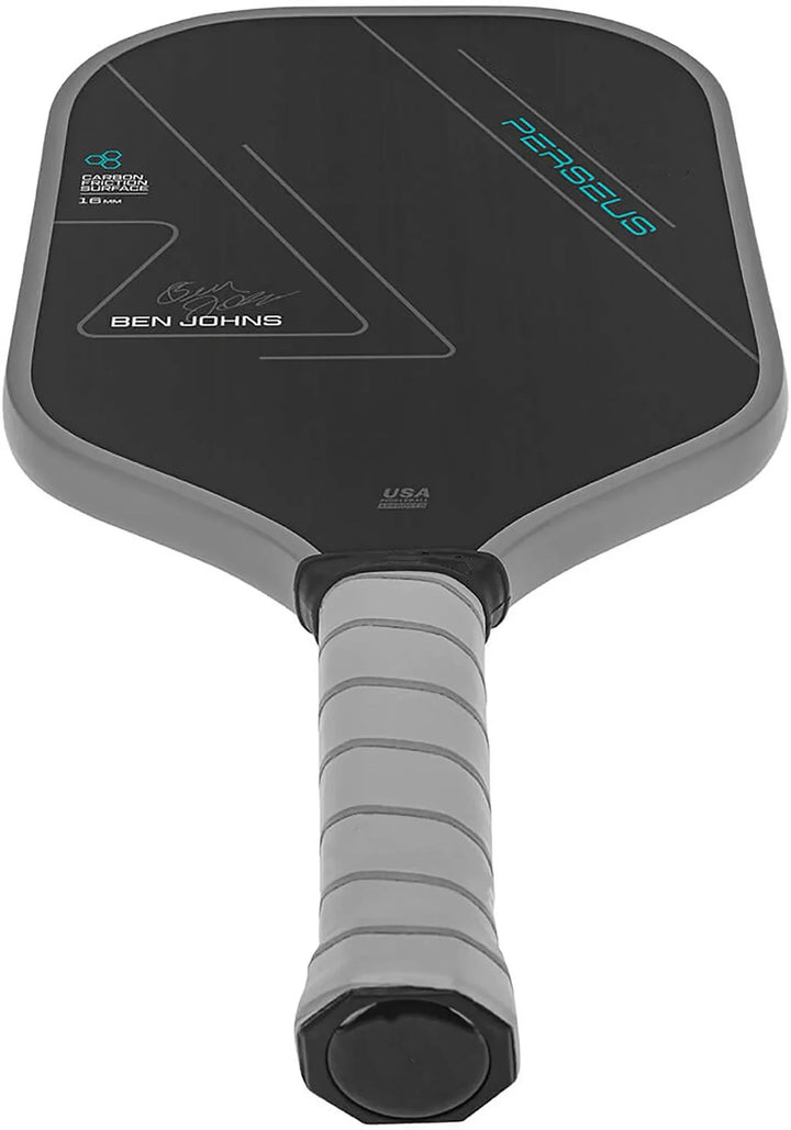 Ben Johns Perseus Pickleball Paddle with Charged Surface Technology for Increased Power & Feel - Fully Encased Carbon Fiber