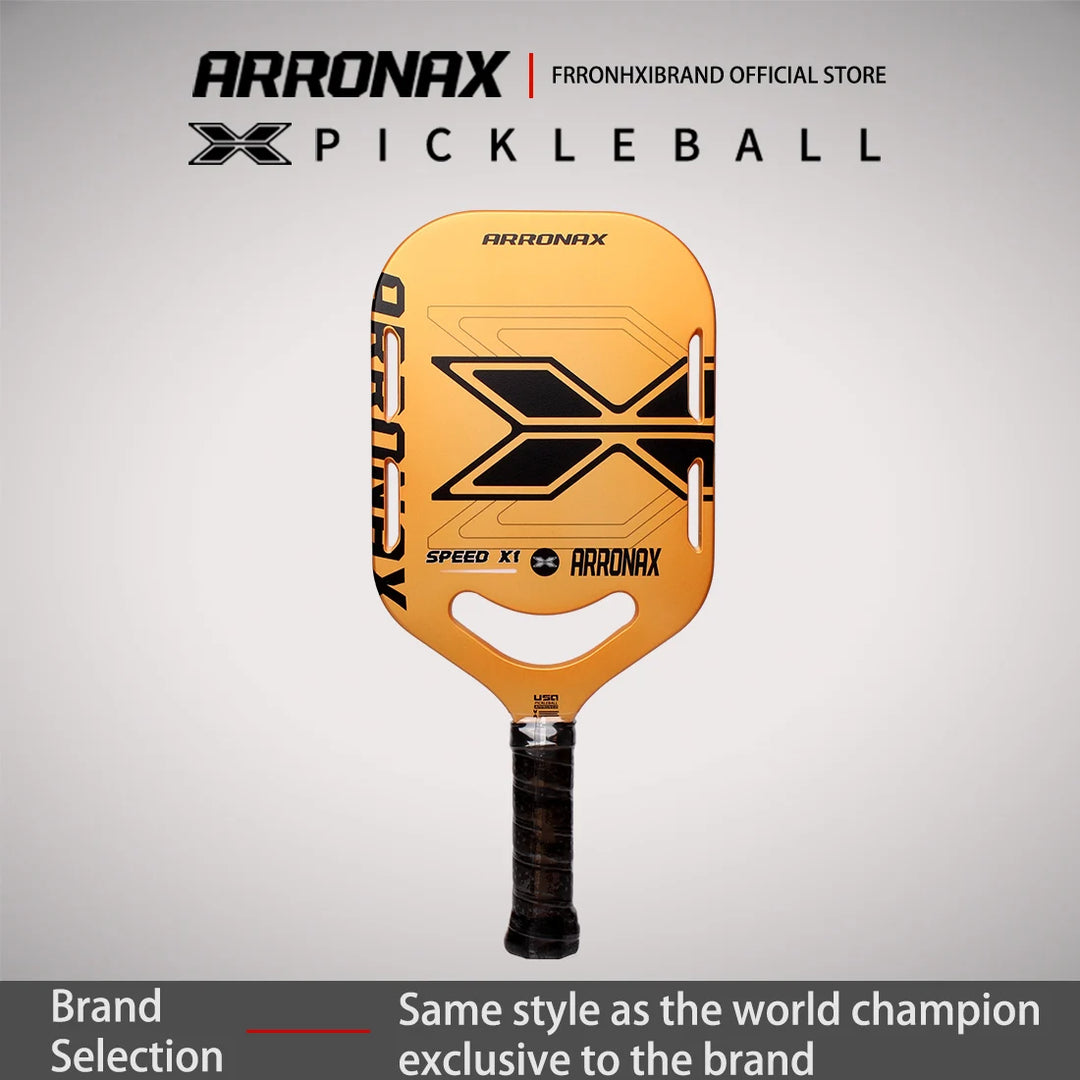 ARRONAX Speed Series Thermoformed Raw Carbon Fiber Pickleball Paddle