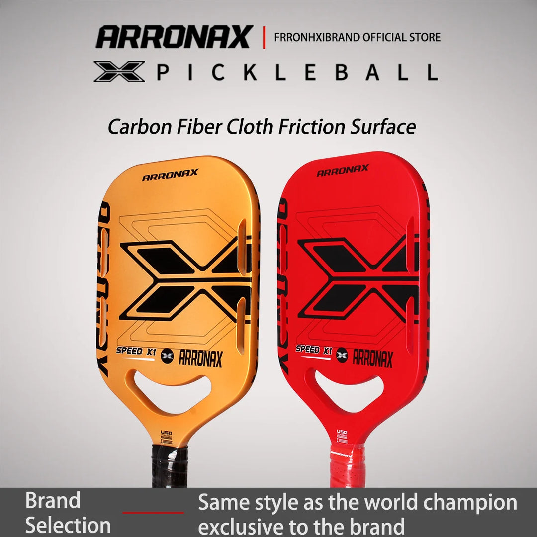 ARRONAX Speed Series Thermoformed Raw Carbon Fiber Pickleball Paddle