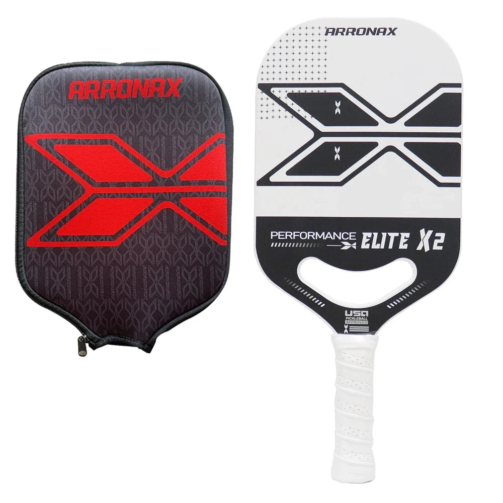 Arronax Pickleball Paddle Rackets USAPA 13mm Edgeless Full Carbon Fiber Face PP Honeycomb Core Thermoforming Paddle