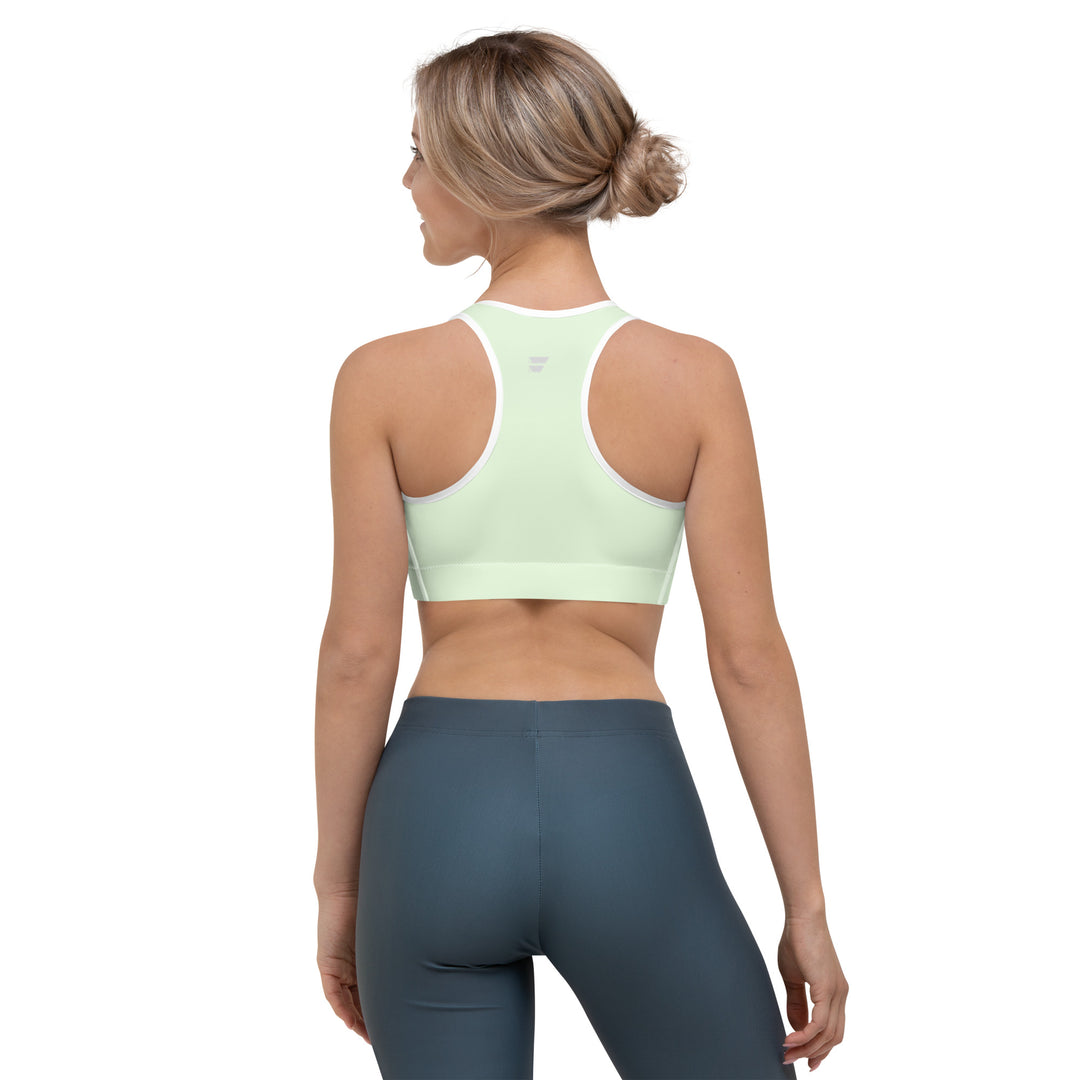 LEVITATE Light Green Sports Bra