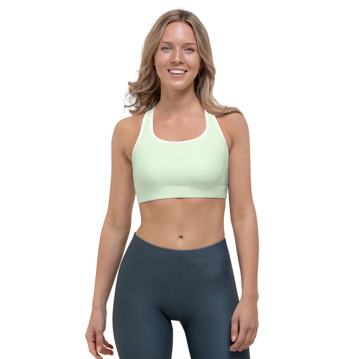 LEVITATE Light Green Sports Bra